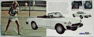 1975 Fiat Sports Cars Sales Brochure
