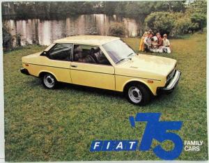1975 Fiat Family Cars Sales Brochure