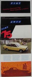 1975 Fiat Full Line Sales Folder Mailer