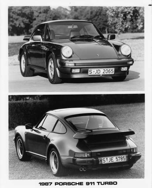 1987 Porsche 911 Turbo Press Photo 0020