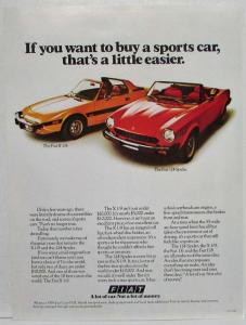 1976 Fiat Figure Out Which Small Car to Buy Sales Brochure