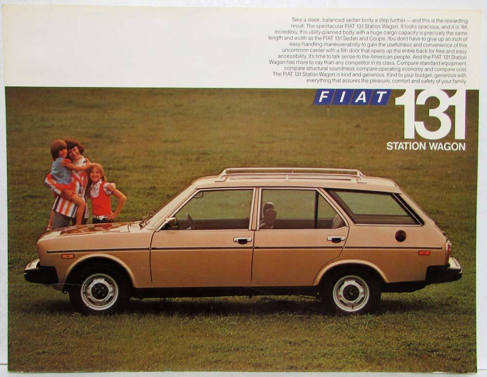 1976 Fiat 131 Station Wagon Spec Sheet