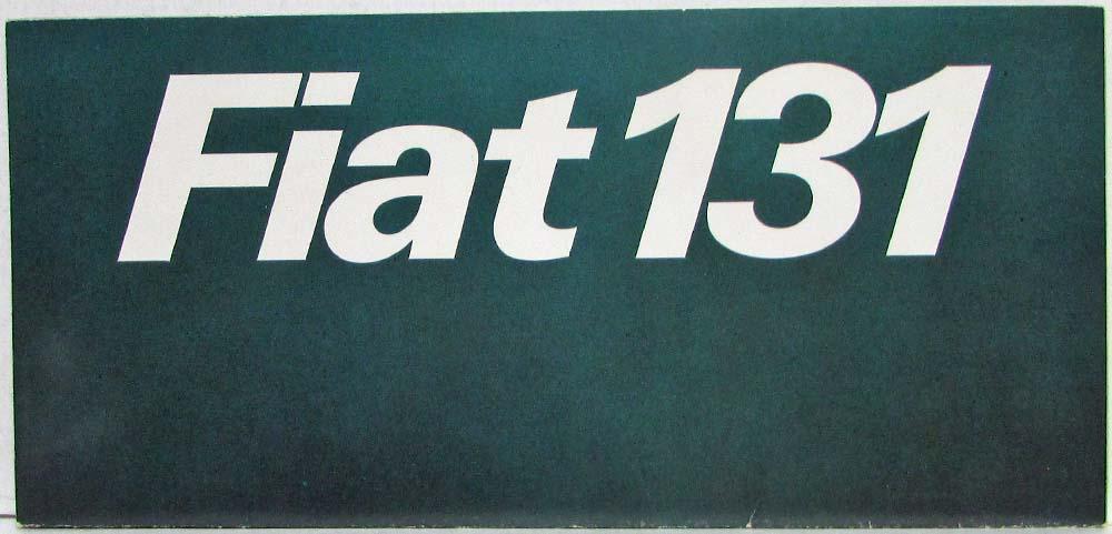 1974-1977 Fiat 131 Sales Folder Mailer - French Text