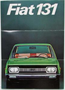 1974-1977 Fiat 131 Sales Folder Mailer - French Text
