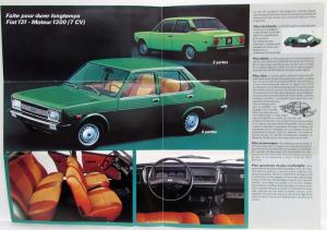 1974-1977 Fiat 131 Sales Folder Mailer - French Text