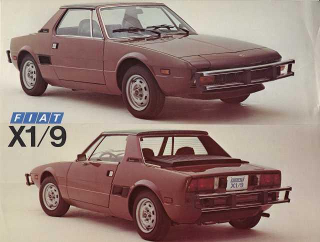1976-1977 Fiat X1/9 Spec Sheet - Brown Car