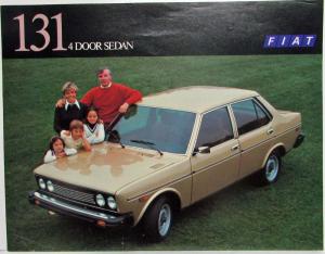 1977 Fiat 131 4 Door Sedan Spec Sheet