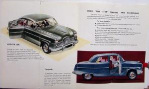 1954 Ford Consul Zephyr Six English Sales Brochure Original