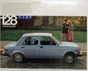 1977 Fiat 128 4 Door Sedan Spec Sheet