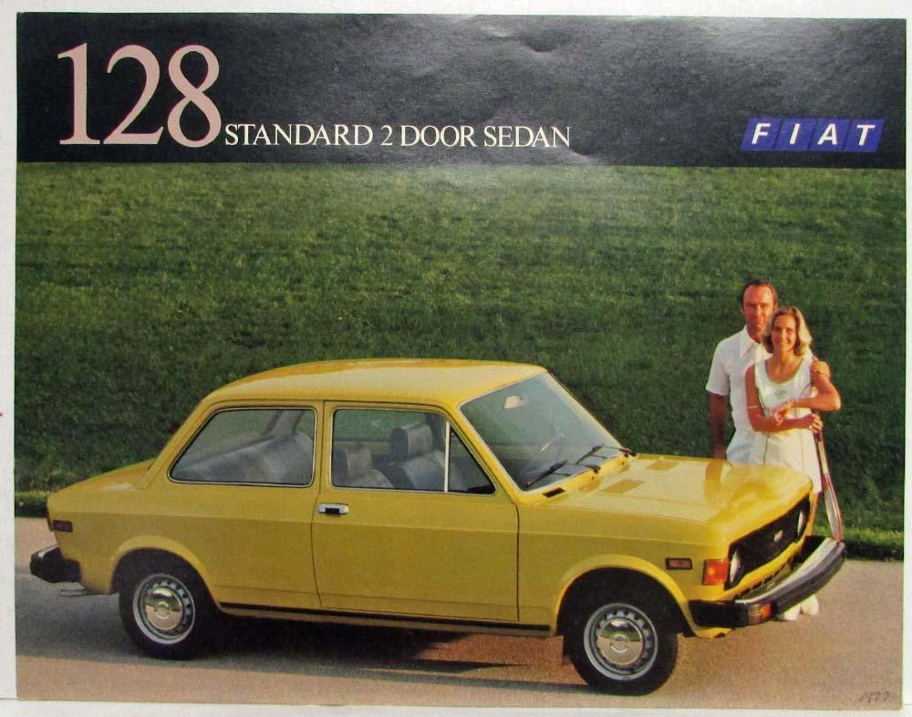1977 Fiat 128 Standard 2 Door Sedan Spec Sheet