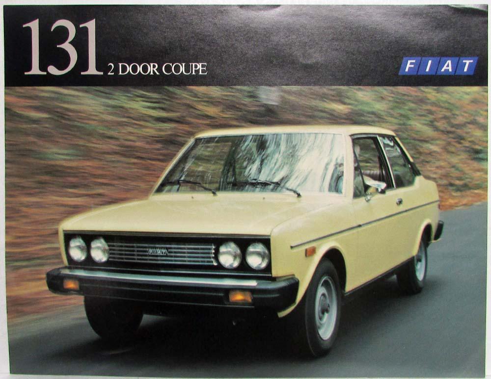 1977 Fiat 131 2 Door Coupe In Motion Spec Sheet