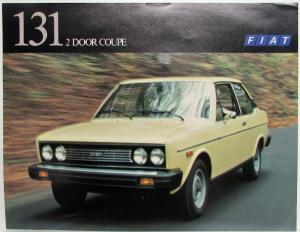 1977 Fiat 131 2 Door Coupe In Motion Spec Sheet
