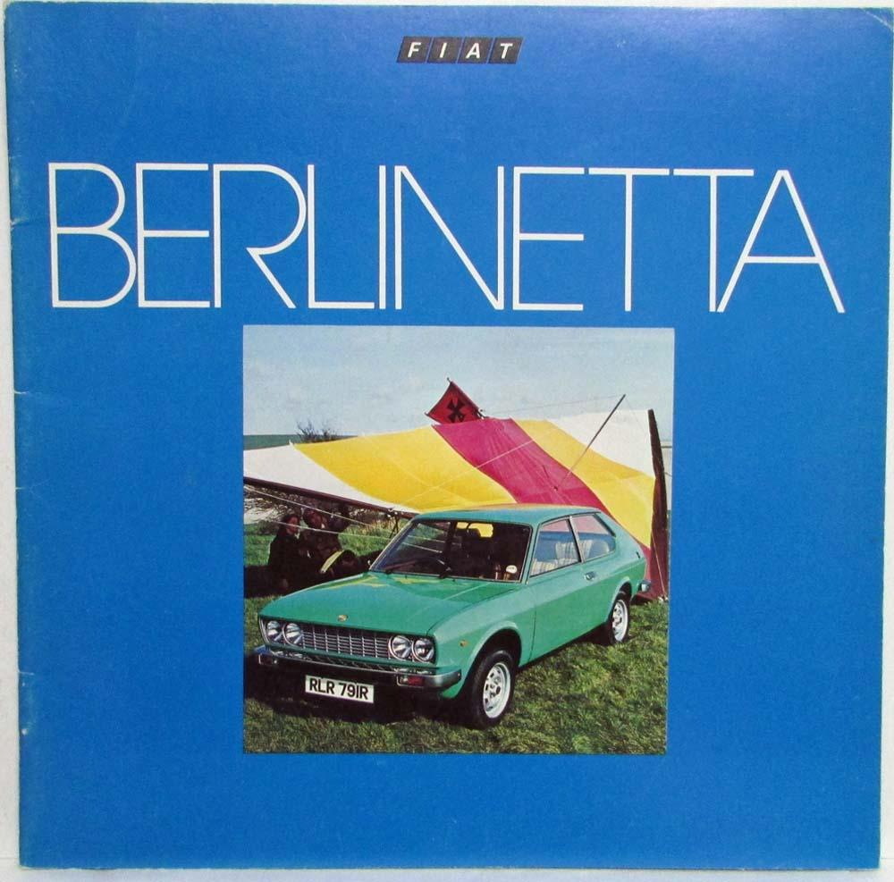 1977 Fiat Berlinetta Sales Brochure - UK Market