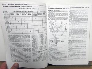 2003 Dodge Ram Truck Dealer Service Manual Supplement 47RE Auto Transmission