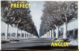 1955 Ford English Anglia Prefect Deluxe Sales Brochure Poster Original
