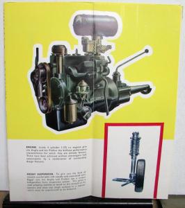 1955 Ford Anglia Prefect English Sales Brochure Poster Original