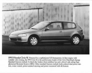 1993 Honda Civic Si Press Photo 0035