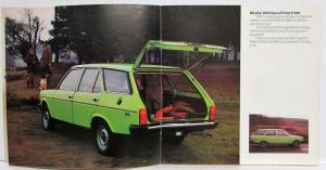 1977-1978 Fiat Mirafiori 1600 4-Dr Saloon and 5-Dr Estate Sales Brochure