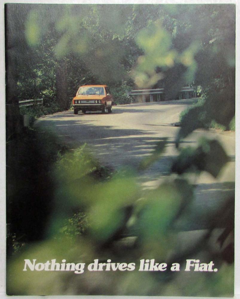 1978 Fiat Full Line Nothing Drives Like a Fiat Sales Brochure - 128 131 124 X1/9