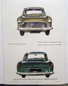 1957 Ford Consul English Sales Brochure Original