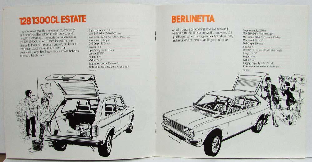 1978 Which Fiat An Intro to the Current Range of Fiat Cars Sales