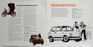 1978 Which Fiat An Intro to the Current Range of Fiat Cars Sales Brochure - UK