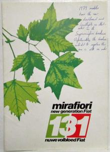 1978 Fiat Mirafiori 131 Sales Brochure - English and Afrikaans