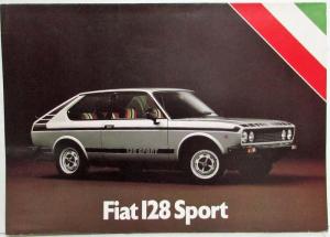 1978 Fiat 128 Sport Sales Folder Brochure - Swedish Text