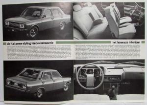 1978 Fiat 131 Supermirafiori Sales Folder Brochure