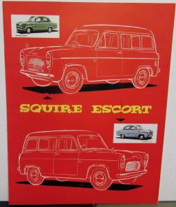 1956 1957 Ford Squire Escort English Sales Brochure Original