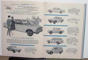 1962 Ford English Dealership Sales Borchure Original