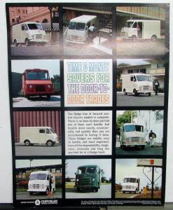 1964 Dodge Trucks Dealer Forward Control P100-400 Delivery Models Sales Brochure