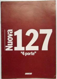 1978 Fiat Nuova 127 4 Porte Sales Brochure - Italian Text