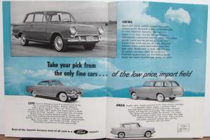 1963 Ford Cortina Capri Anglia Enlgish Sales Brochure Original