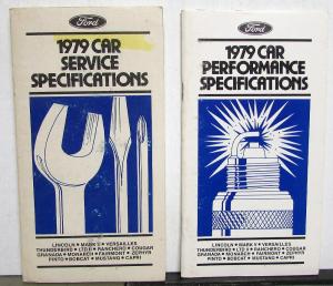 1979 Ford Car Service Specs Mustang Thunderbird Cougar Ranchero Lincoln Merc