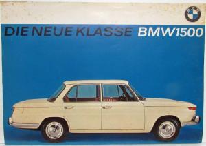 1964 BMW 1500 Spec Sheet - German Text