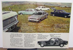 1969 Ford Zephyr De Luxe English Sales Brochure Poster Original