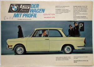 1964 BMW LS Luxus Spec Sheet - French Text