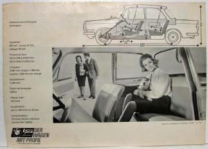 1964 BMW LS Luxus Spec Sheet - French Text
