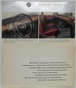 1965 BMW 1800 TI Die Neue Klasse Sales Folder