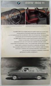 1965 BMW 1800 TI Die Neue Klasse Sales Folder