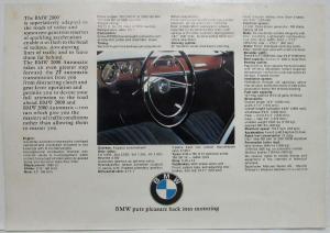 1965 BMW 2000 Spec Sheet