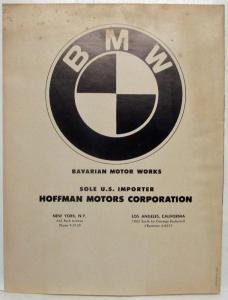 1965 BMW 1800 Sports Car Graphic Reprint Road Test Article August 1964 Issue
