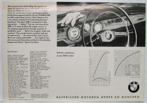 1965 BMW 1800  Spec Sheet - Green Car Blue Background