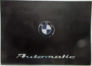 1965 BMW Automatic Sales Folder Brochure