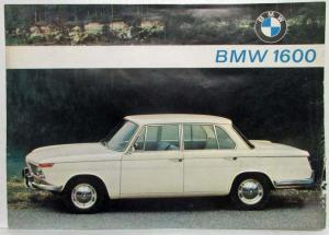 1965 BMW 1600 Spec Sheet