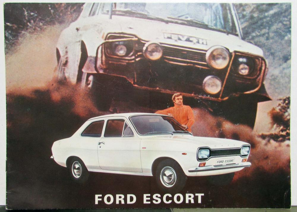 1969 1970 1971 1972 1973 1974 1975 Ford Escort English Dutch Text Brochure Orig