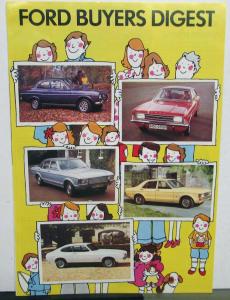 1975 Ford Buyers Digest English Sales Brochure Original