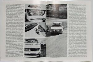 1966 BMW 2000 CS Car and Driver Reprint Road Test Article Arpil 1966 Issue