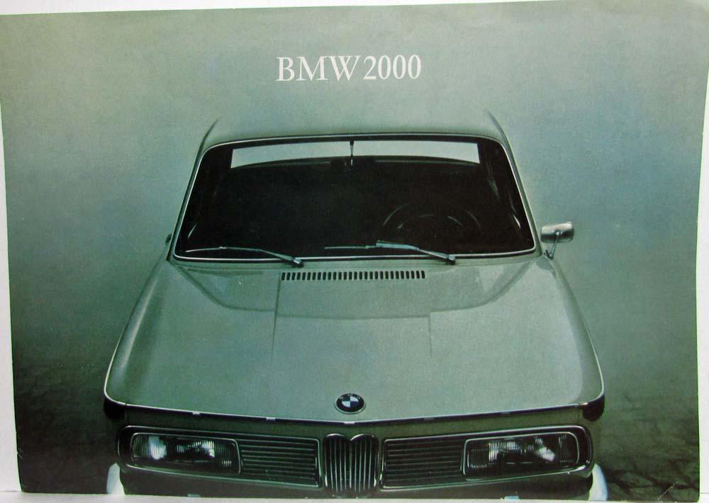 1966 BMW 2000 Spec Sheet - German Text